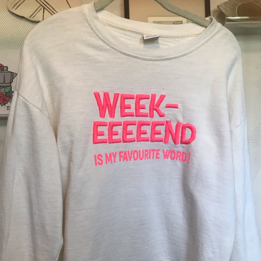 Zara Girls "WEEKEND" Sweatshirt - Girls 13/14